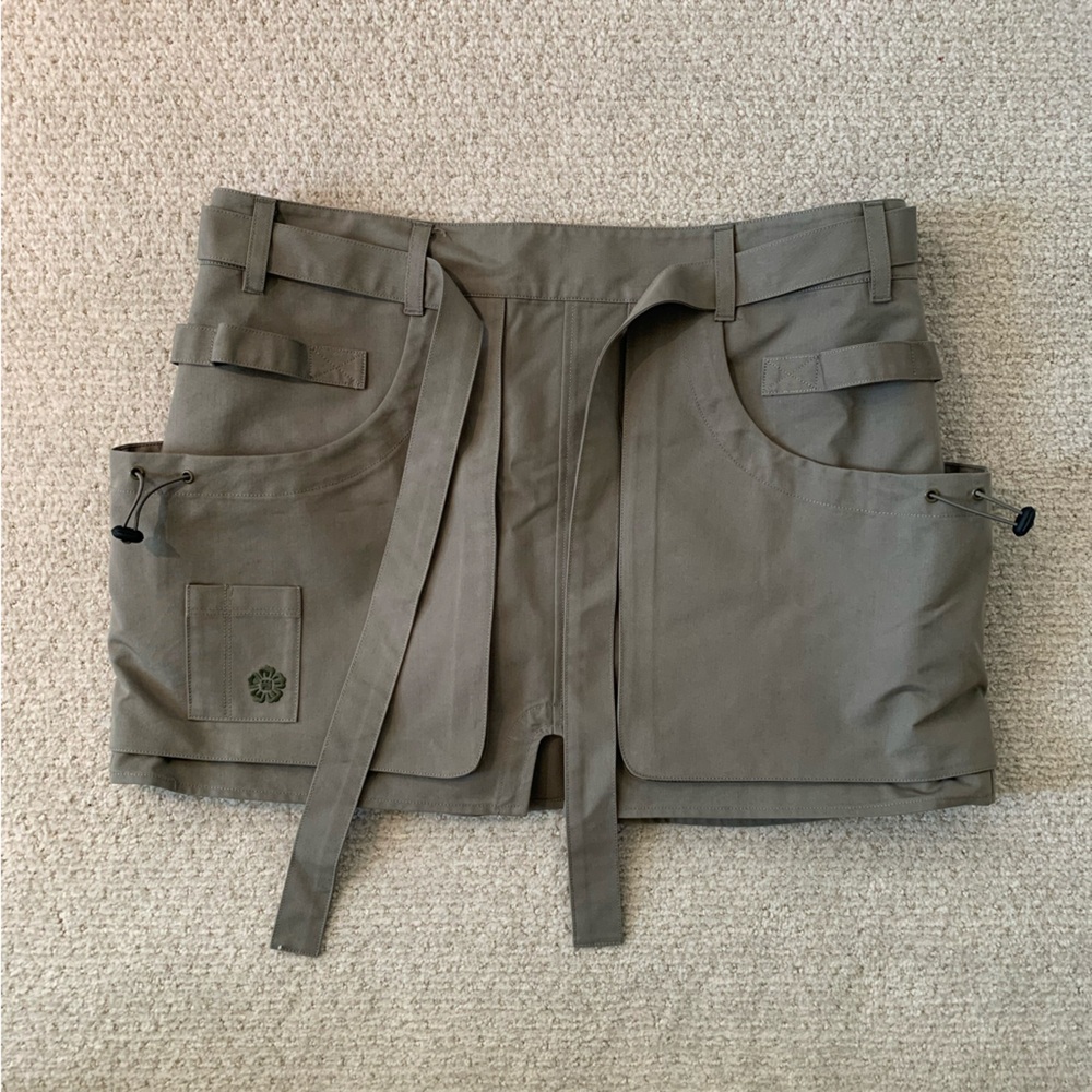 Sundae School military style wrap skirt